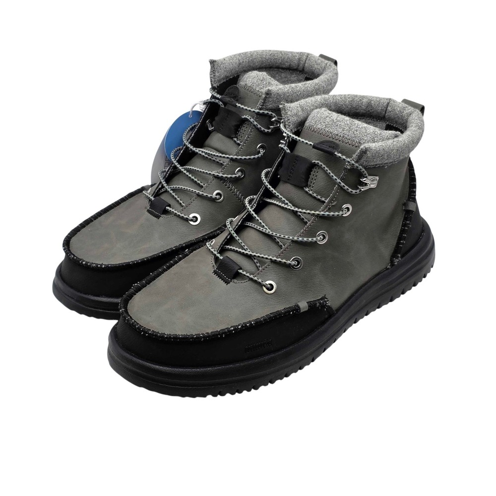 Hey Dude Bradley Classic Tumbled Hiking Boots Men's Size 11 Granite Grey NWT